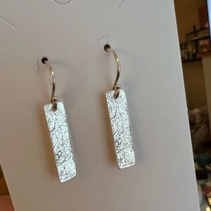 Silpada Silver Bar Earrings